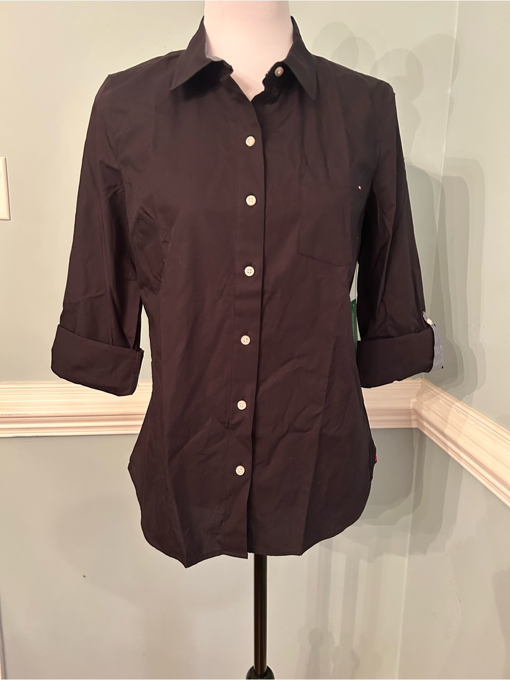 Tommy Hilfiger Black Heritage Shirt small